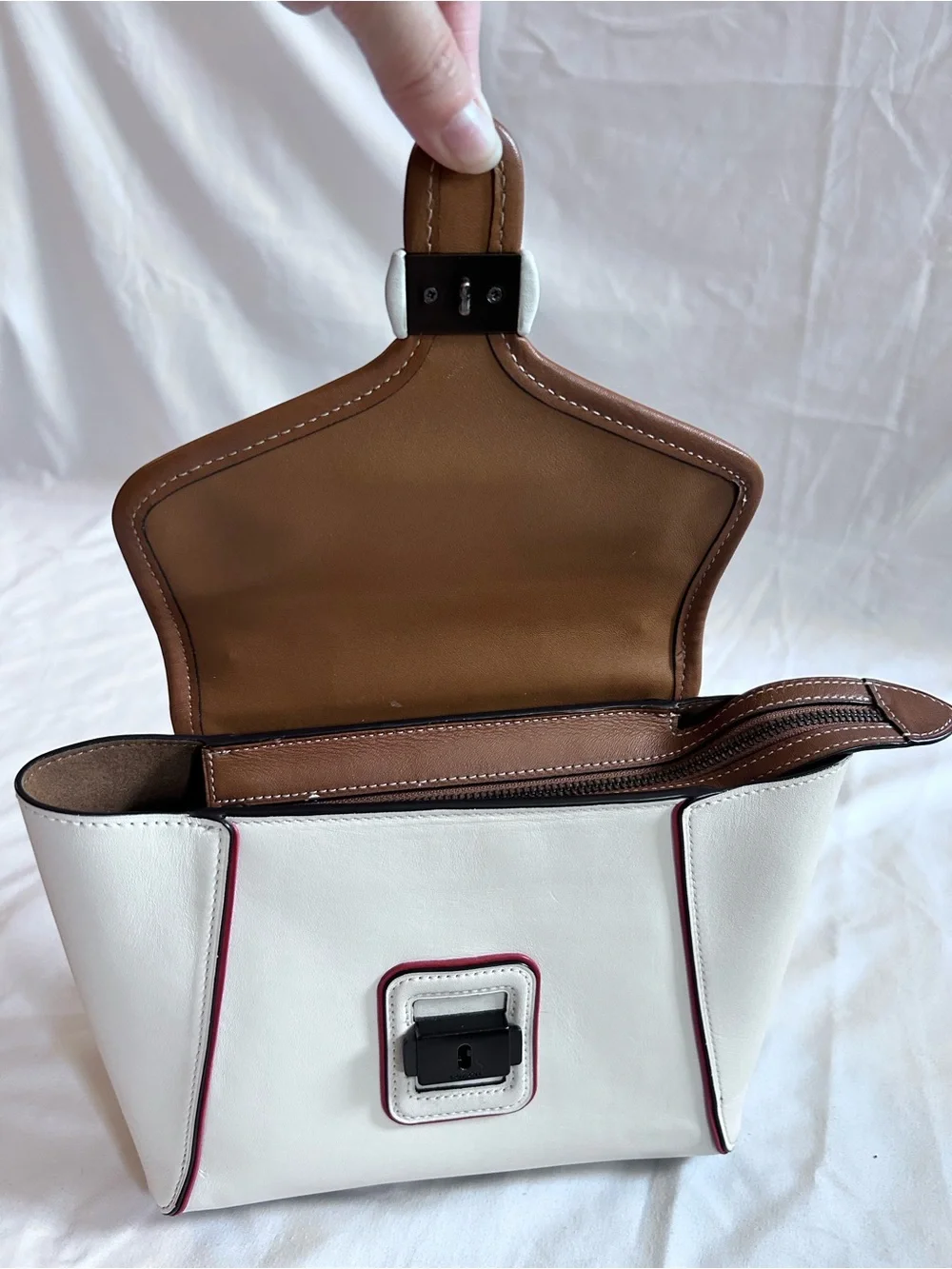 Coach Color Block Courier Top-Handle